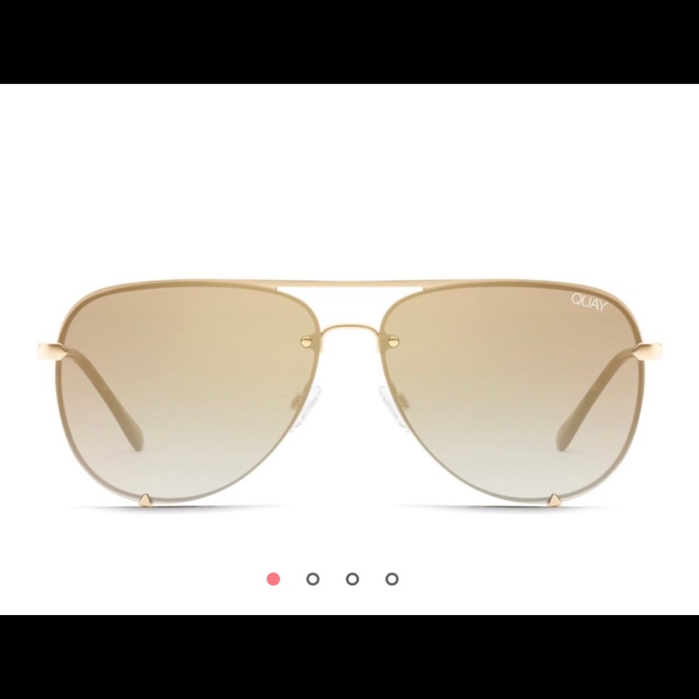 Quay High Key Rimless Sunglasses